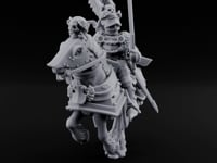 Sword Raised Winged Helm General on Horseback turntable