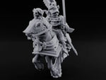 Sword Raised Winged Helm General on Horseback turntable