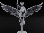 Banner Raised Pegasus Riding Human General on Pegasus turntable
