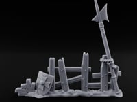 Battle-Scarred Shield-Strewn Battlefield Barricade Ruin B turntable