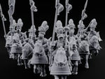 Lance Bearing Plumed Helmed Human Knights on Horseback turntable