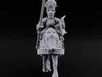Lance Bearing Plumed Helmed Human Knight on Horseback A turntable