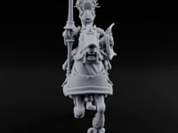 Lance Bearing Plumed Helmed Human Knight on Horseback B turntable
