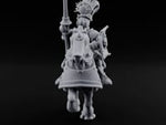 Lance Bearing Plumed Helmed Human Knight on Horseback D turntable