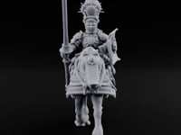 Lance Bearing Plumed Helmed Human Knight on Horseback E turntable