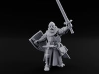 Sword Thrust Shield Braced Human Warrior turntable