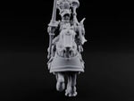 Lance Bearing Plumed Helmed Human Knight on Horseback H turntable