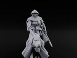 Dog Leash Tugging Human Man-at-Arms turntable