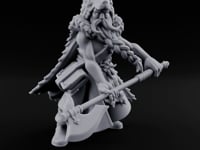 Axe Resting Braided Beard Druid turntable