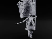 Griffin Banner Charging Human Battle Standard Bearer turntable