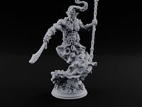 Staff Raising Blade Swinging Djinni Warrior turntable