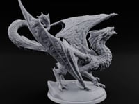 Wings Spread Roaring Iridescent Dragon turntable
