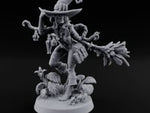 Hat Tipping Broom Riding Human Witch turntable