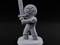 Angry Brawling Gingerbread Warrior A turntable