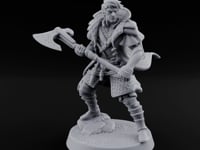 Axe Swinging Lunge Human Hunter turntable