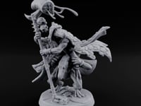 Skull Staff Wielding Lizardfolk Shaman turntable