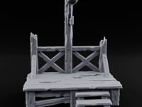 Rope-Strung Splinter-Edged Execution Scaffold turntable
