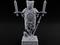 Blade-Impaled Rope-Bound Scarecrow Effigy turntable