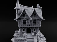 Spire-Crowned Timber-Framed Gothic Townhouse turntable