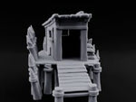 Spike-Palisaded Sandbag-Flanked Dockside Guard Post turntable