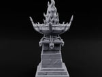 Skull-Adorned Inferno-Crowned Necromantic Brazier turntable