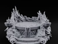 Soul-Wreathed Flame-Flanked Necromantic Ritual Dais turntable