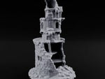 Wall-Sheared Rubble-Strewn Townhouse Tower Ruins turntable