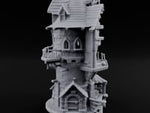 Scaffold-Laden Timber-Topped Wizard Tower turntable
