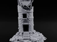 Tattered-Canopy Stair-Stepped Ruined Castle Tower turntable