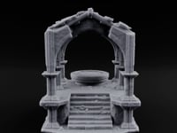 Arch-Framed Stair-Risen Shrine Altar Ruins turntable