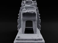 Lintel-Draped Facade-Sheared Temple Gateway Ruins turntable