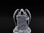 Wing-Spread Void-Faced Hooded Reaper Gravestone turntable