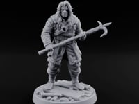 Halberd Gripping Human Guard turntable