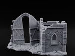 Gate-Hanging Crack-Spiderwebbed Gatehouse Wall Ruins turntable