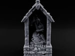 Skull-Pinnacled Candle-Strewn Death Deity Wayside Shrine turntable