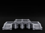 Balustrade-Topped Arch-Pillared Grand Stairway Platform turntable