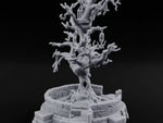 Cage-Hung Effigy-Draped Cursed Ritual Tree Shrine turntable