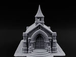 Spire-Capped Arch-Doored Gothic Stone Chapel turntable