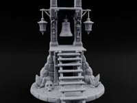 Lantern-Flanked Skull-Strewn Hillside Bell Stand turntable