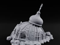 Dome-Capped Rubble-Ringed Onion Dome Temple Ruins turntable