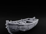 Plank-Patched Rope-Lashed River Ferry Skiff turntable