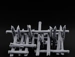 Splinter-Tipped Lash-Bound Swamp Palisade Fence Sections turntable