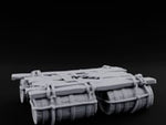 Barrel-Floated Plank-Lashed Swamp Barrel Raft turntable