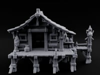 Skull-Posted Fetish-Hung Swamp Witch Hut turntable