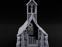 Rose-Windowed Bell-Towered Gothic Stone Chapel turntable