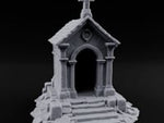 Cross-Crowned Arch-Columned Cemetery Mausoleum turntable