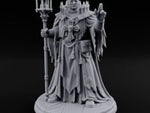 Hand Raising Staff Bearing Human Death Priest turntable