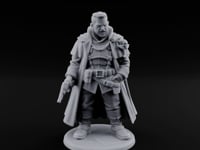 Pistol Dangling Coat Sweeping Human Gunslinger turntable