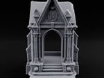 Sigil-Crowned Gothic-Arched Mausoleum Chapel turntable