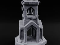 Thatched-Roof Bell-Hung Village Bell Tower turntable